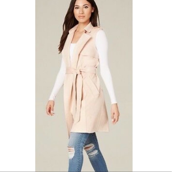 BEBE Faux Suede Tench Vest - Picture 6 of 7